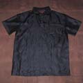 Gambiered Silk men short sleeve polos
